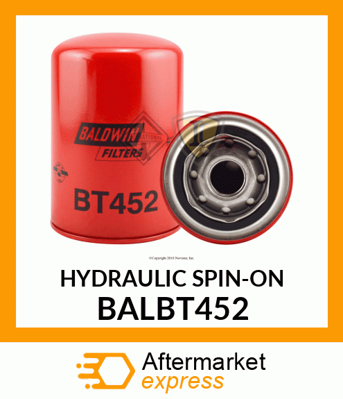 HYDRAULIC SPIN-ON BALBT452