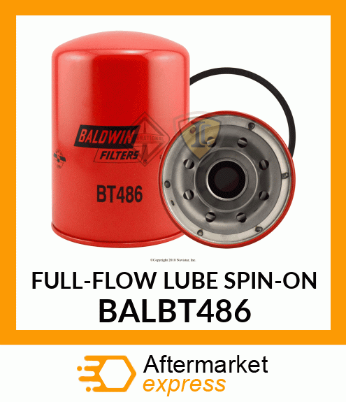 FULL-FLOW LUBE SPIN-ON BALBT486