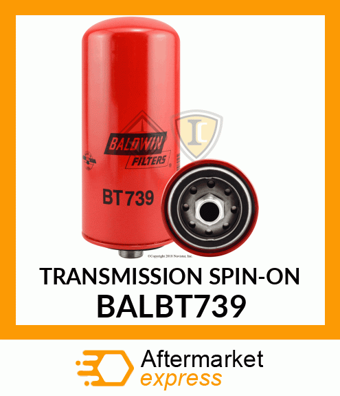 TRANSMISSION SPIN-ON BALBT739