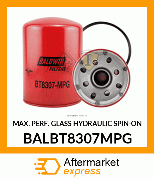 MAX. PERF. GLASS HYDRAULIC SPIN-ON BALBT8307MPG