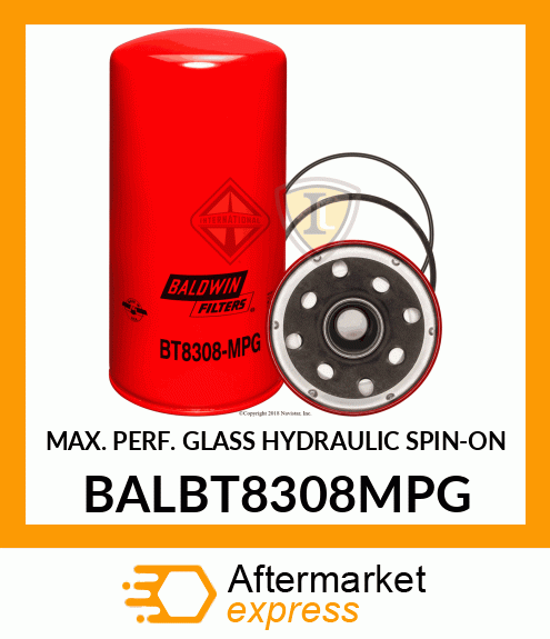 MAX. PERF. GLASS HYDRAULIC SPIN-ON BALBT8308MPG