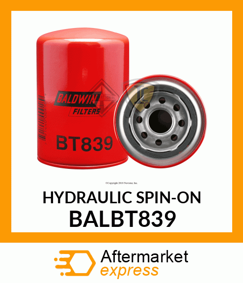 HYDRAULIC SPIN-ON BALBT839