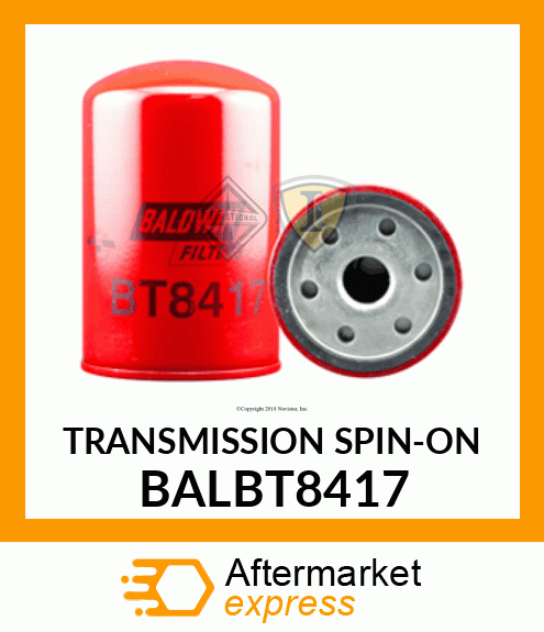 TRANSMISSION SPIN-ON BALBT8417