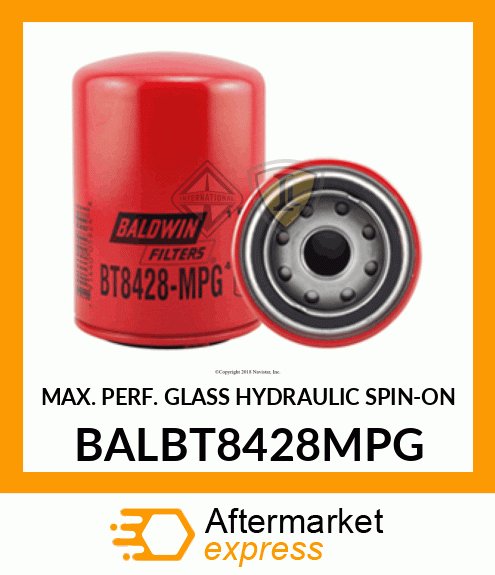 MAX. PERF. GLASS HYDRAULIC SPIN-ON BALBT8428MPG