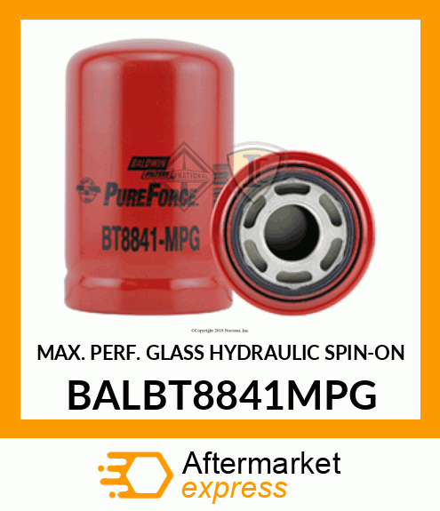 MAX. PERF. GLASS HYDRAULIC SPIN-ON BALBT8841MPG