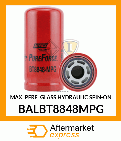 MAX. PERF. GLASS HYDRAULIC SPIN-ON BALBT8848MPG