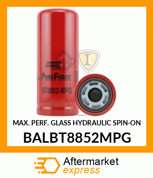 MAX. PERF. GLASS HYDRAULIC SPIN-ON BALBT8852MPG