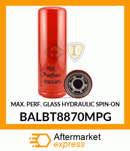 MAX. PERF. GLASS HYDRAULIC SPIN-ON BALBT8870MPG