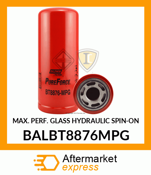 MAX. PERF. GLASS HYDRAULIC SPIN-ON BALBT8876MPG
