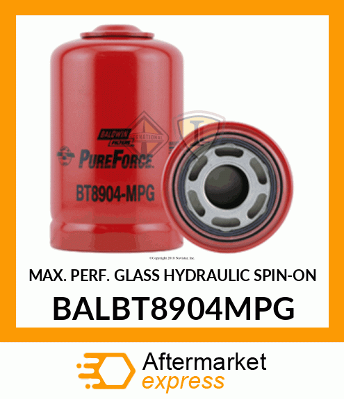 MAX. PERF. GLASS HYDRAULIC SPIN-ON BALBT8904MPG