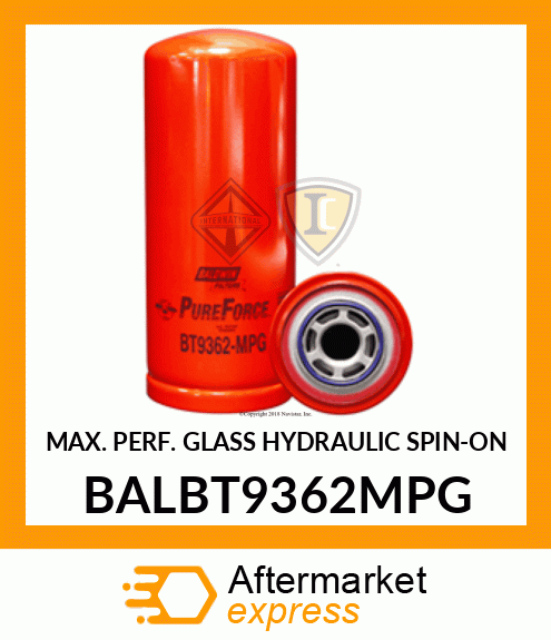 MAX. PERF. GLASS HYDRAULIC SPIN-ON BALBT9362MPG