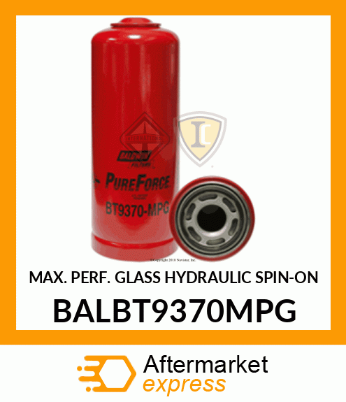 MAX. PERF. GLASS HYDRAULIC SPIN-ON BALBT9370MPG