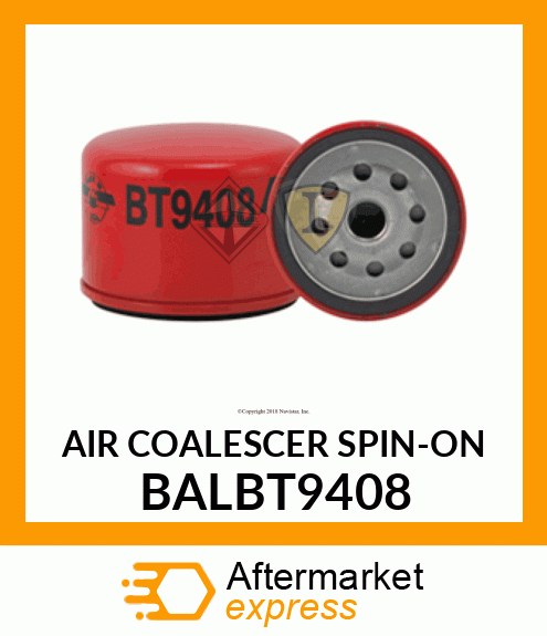 AIR COALESCER SPIN-ON BALBT9408