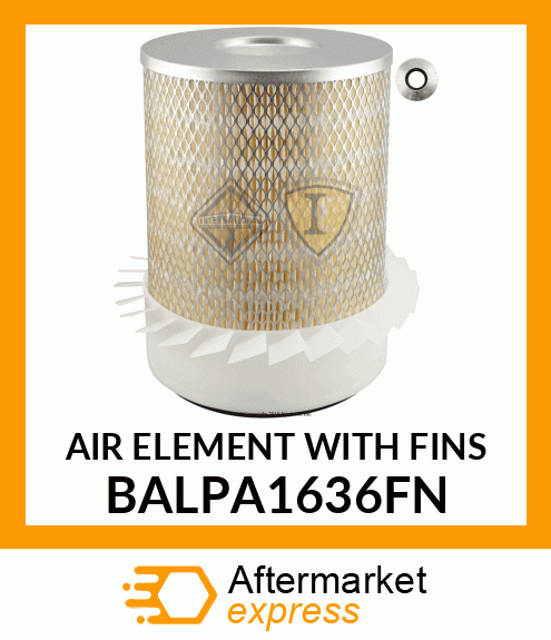 AIR ELEMENT WITH FINS BALPA1636FN