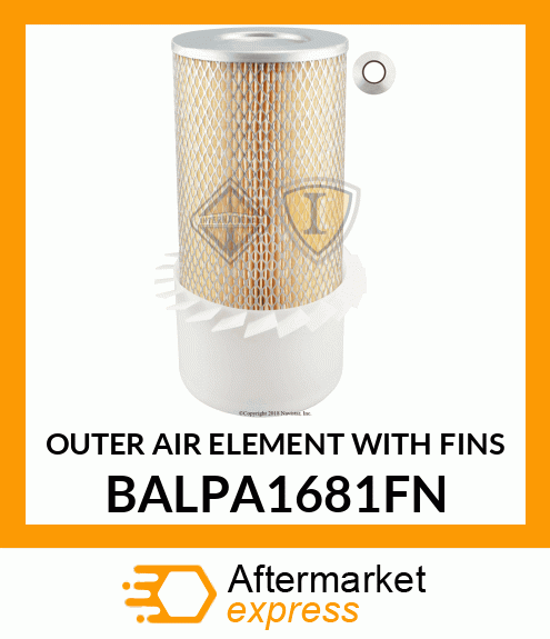 OUTER AIR ELEMENT WITH FINS BALPA1681FN