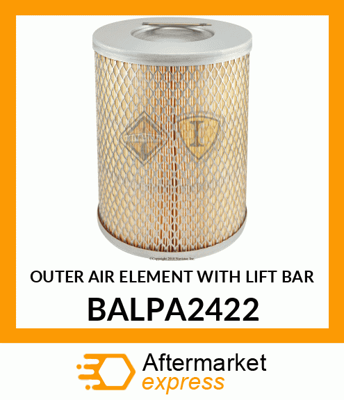 OUTER AIR ELEMENT WITH LIFT BAR BALPA2422