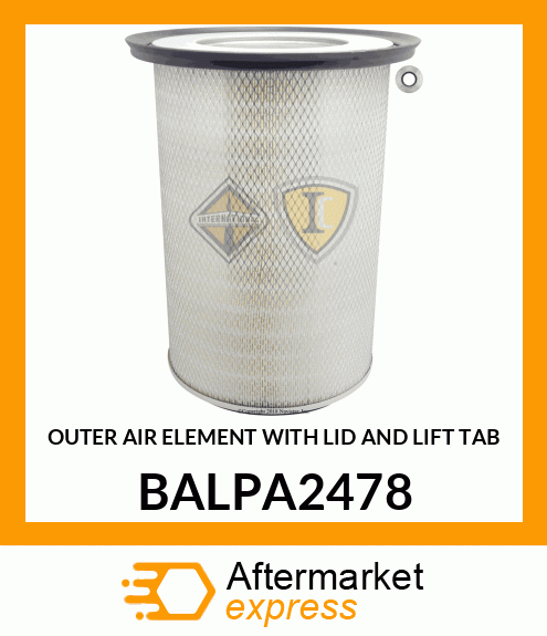 OUTER AIR ELEMENT WITH LID AND LIFT TAB BALPA2478