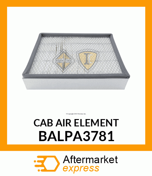 CAB AIR ELEMENT BALPA3781