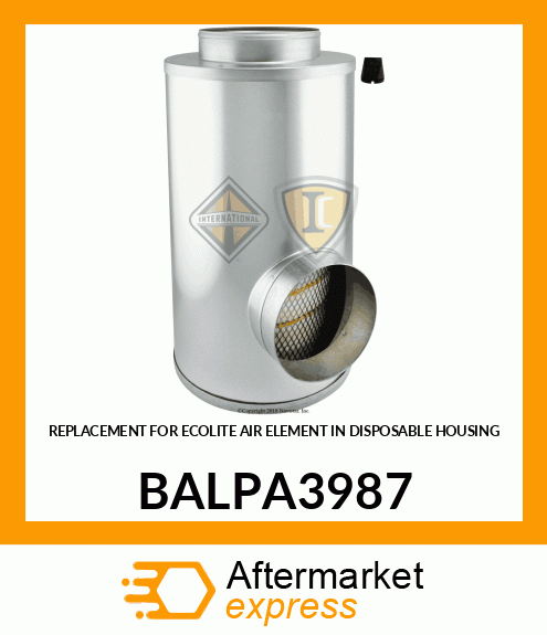 REPLACEMENT FOR ECOLITE AIR ELEMENT IN DISPOSABLE HOUSING BALPA3987