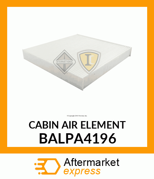 CABIN AIR ELEMENT BALPA4196