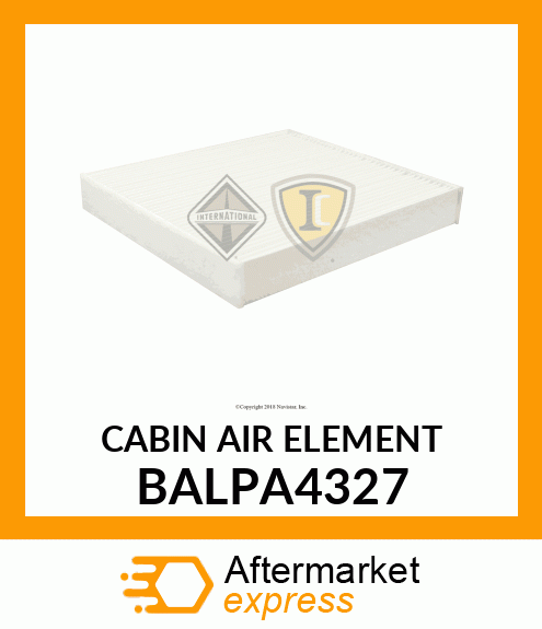 CABIN AIR ELEMENT BALPA4327