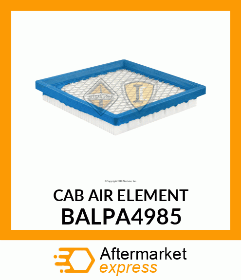 CAB AIR ELEMENT BALPA4985