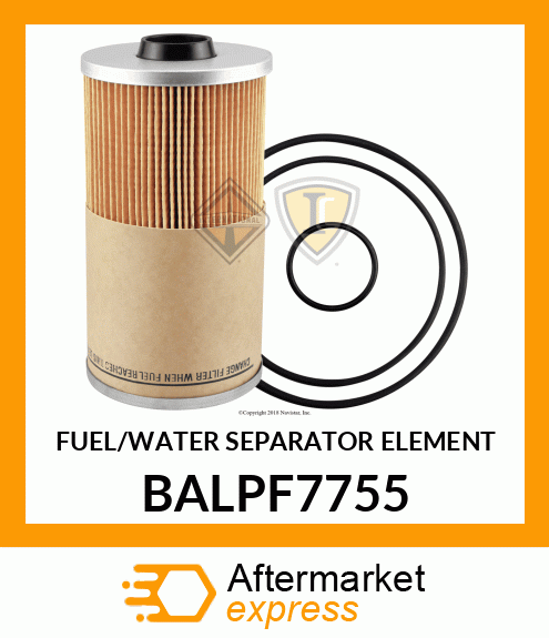 FUEL/WATER SEPARATOR ELEMENT BALPF7755