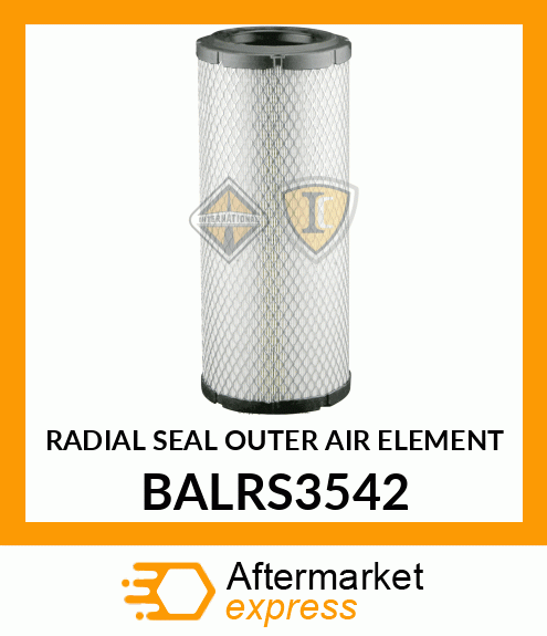 RADIAL SEAL OUTER AIR ELEMENT BALRS3542