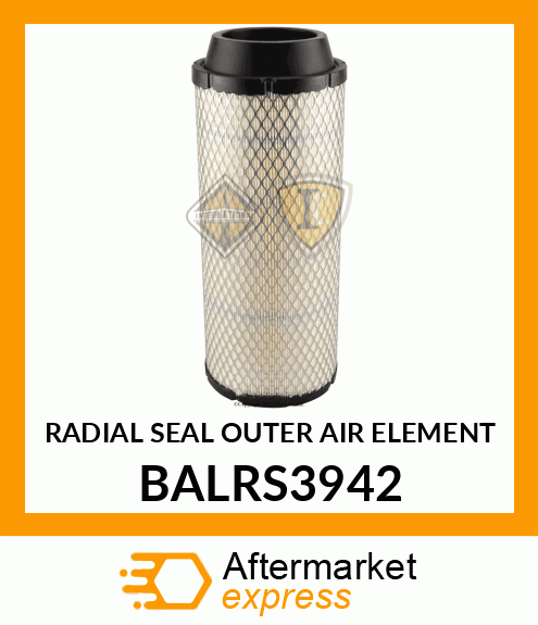 RADIAL SEAL OUTER AIR ELEMENT BALRS3942