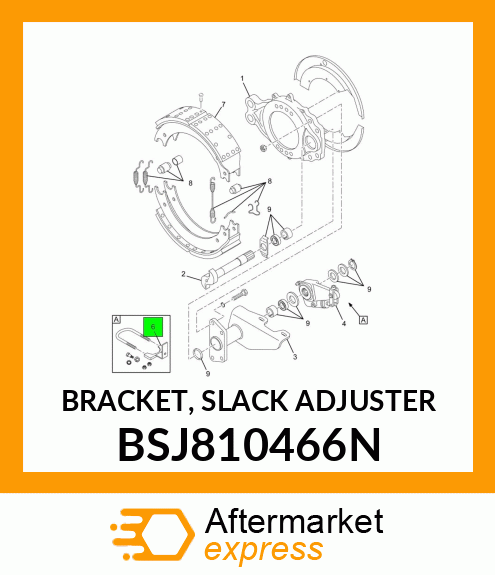 BRACKET, SLACK ADJUSTER BSJ810466N