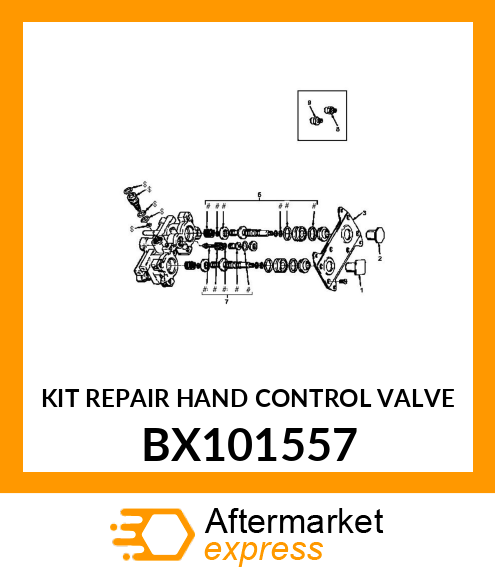 KIT REPAIR HAND CONTROL VALVE BX101557