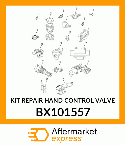 KIT REPAIR HAND CONTROL VALVE BX101557