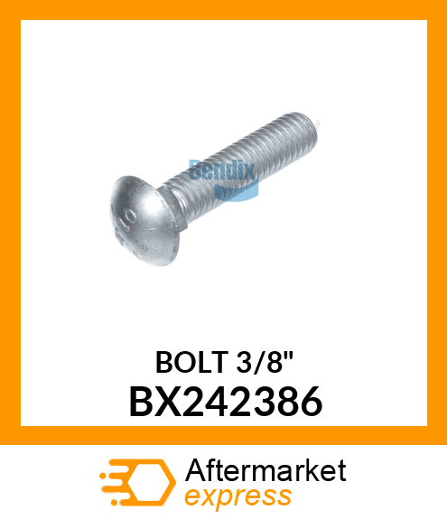 BOLT 3/8" BX242386