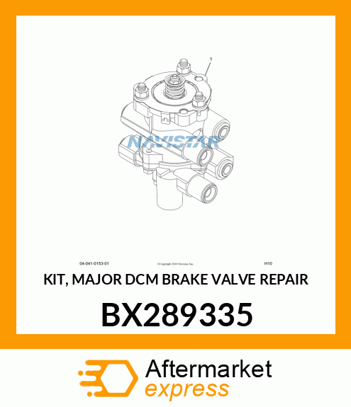 KIT, MAJOR DCM BRAKE VALVE REPAIR BX289335