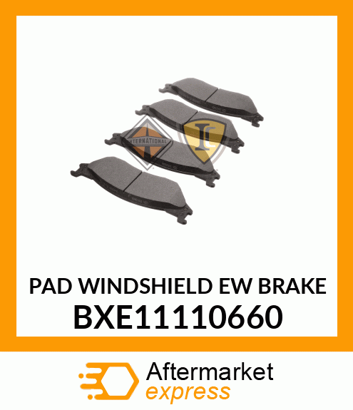 PAD WINDSHIELD EW BRAKE BXE11110660