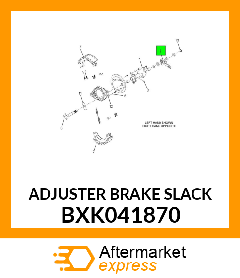 ADJUSTER BRAKE SLACK BXK041870