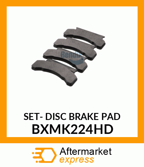 SET- DISC BRAKE PAD BXMK224HD