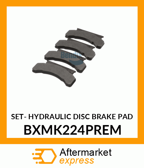 SET- HYDRAULIC DISC BRAKE PAD BXMK224PREM