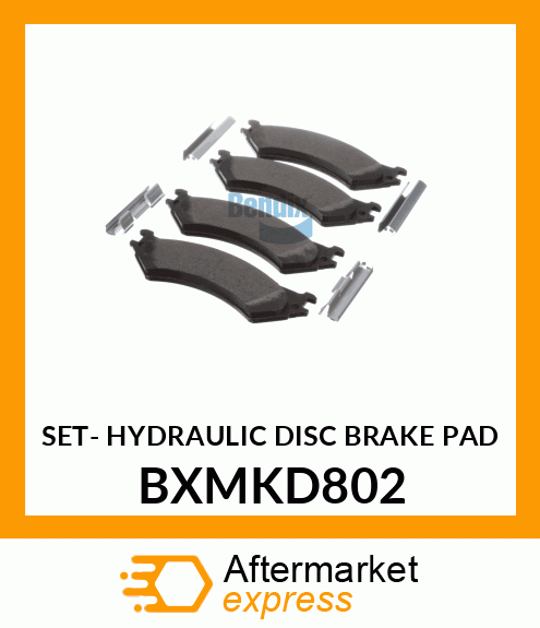 SET- HYDRAULIC DISC BRAKE PAD BXMKD802