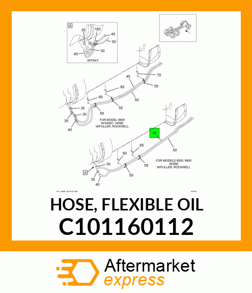 HOSE, FLEXIBLE OIL C101160112