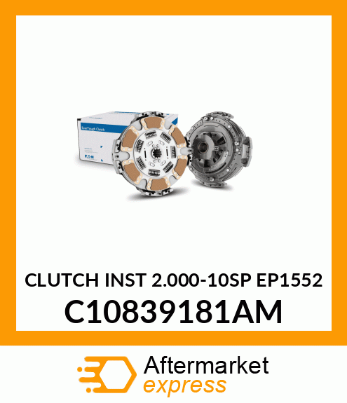 CLUTCH INST 2.000-10SP EP1552 C10839181AM