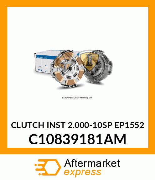 CLUTCH INST 2.000-10SP EP1552 C10839181AM