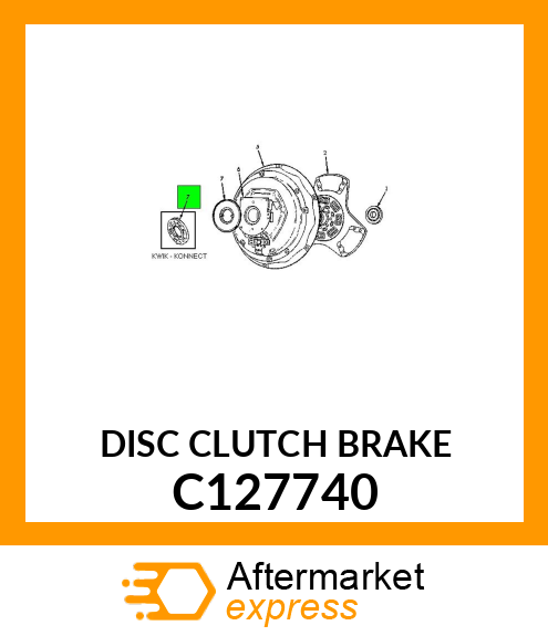 DISC CLUTCH BRAKE C127740