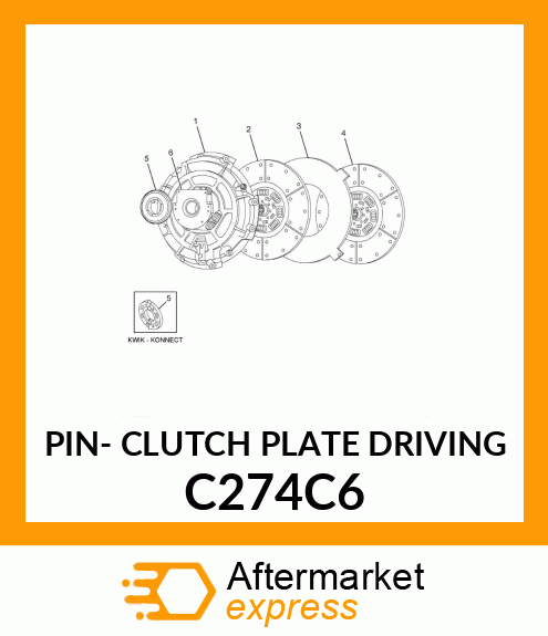 PIN- CLUTCH PLATE DRIVING C274C6