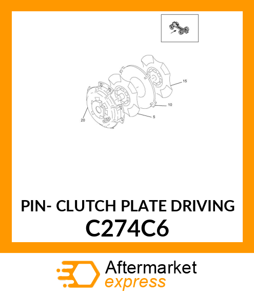 PIN- CLUTCH PLATE DRIVING C274C6