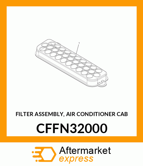 FILTER ASSEMBLY, AIR CONDITIONER CAB CFFN32000