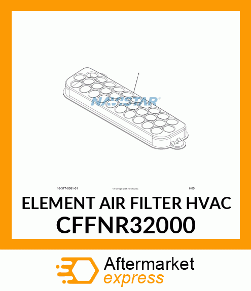 ELEMENT AIR FILTER HVAC CFFNR32000