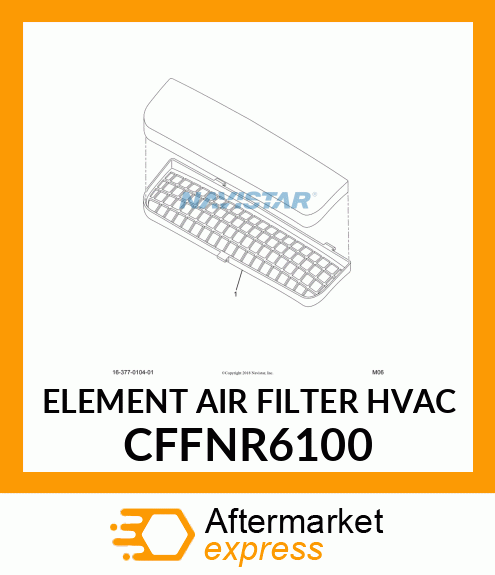 ELEMENT AIR FILTER HVAC CFFNR6100
