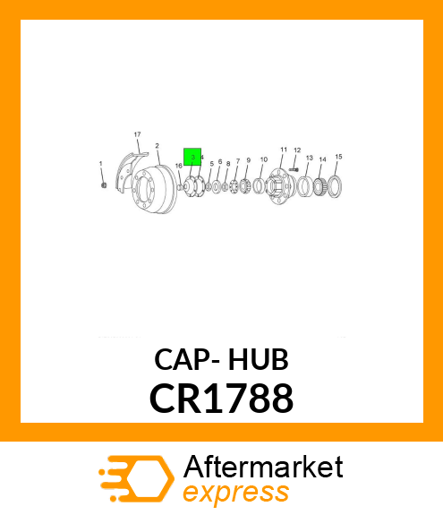 CAP- HUB CR1788