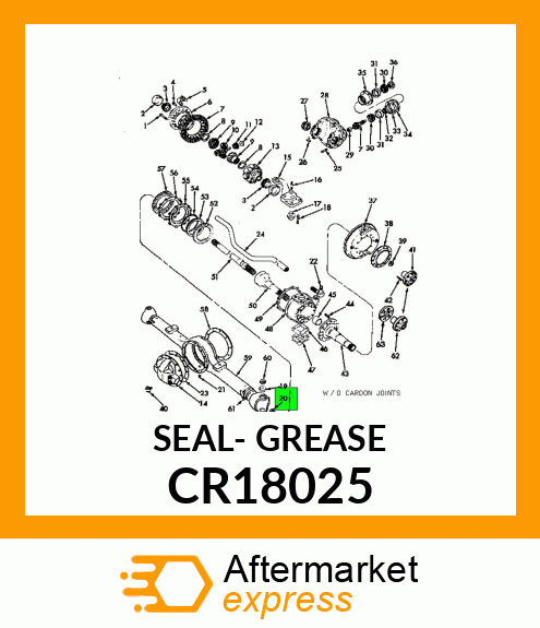 SEAL- GREASE CR18025